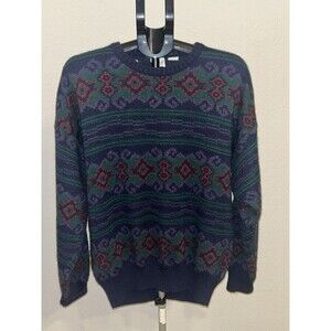 Maglificio Florence Italian Men’s Crewneck Sweater Wool Blend XL